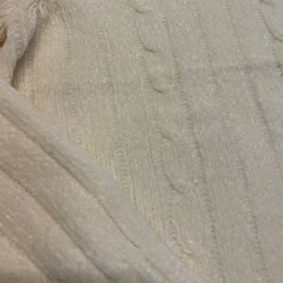 Vintage Alfred Dunner Floral Embroidered Beaded Cream Sweater S - Picture 4 of 5